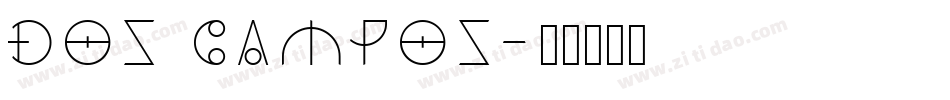 Dos Campos字体转换